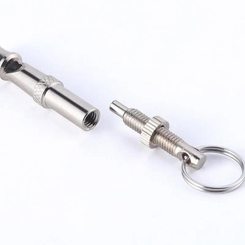 Adjustable Pitch Stainless Steel Ultrasonic Dog Training Whistle - Click