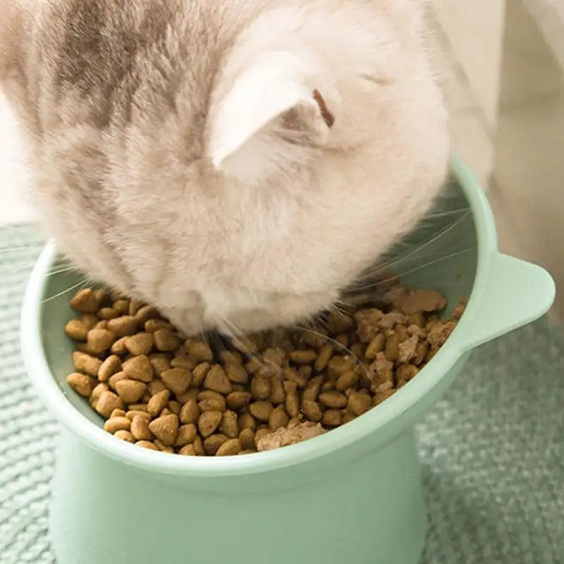 Anti-Choking High Tilt Pet Food Bowl - Neck Protector for Dogs/Cats - Click