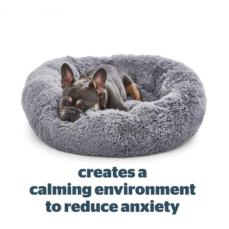 Calming Donut Pet Bed: Comfort for Your Furry Friend - Click