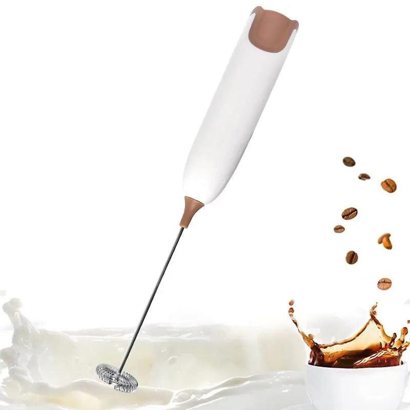 Electric Milk Frother: Kitchen Drink Foamer for Coffee - Click