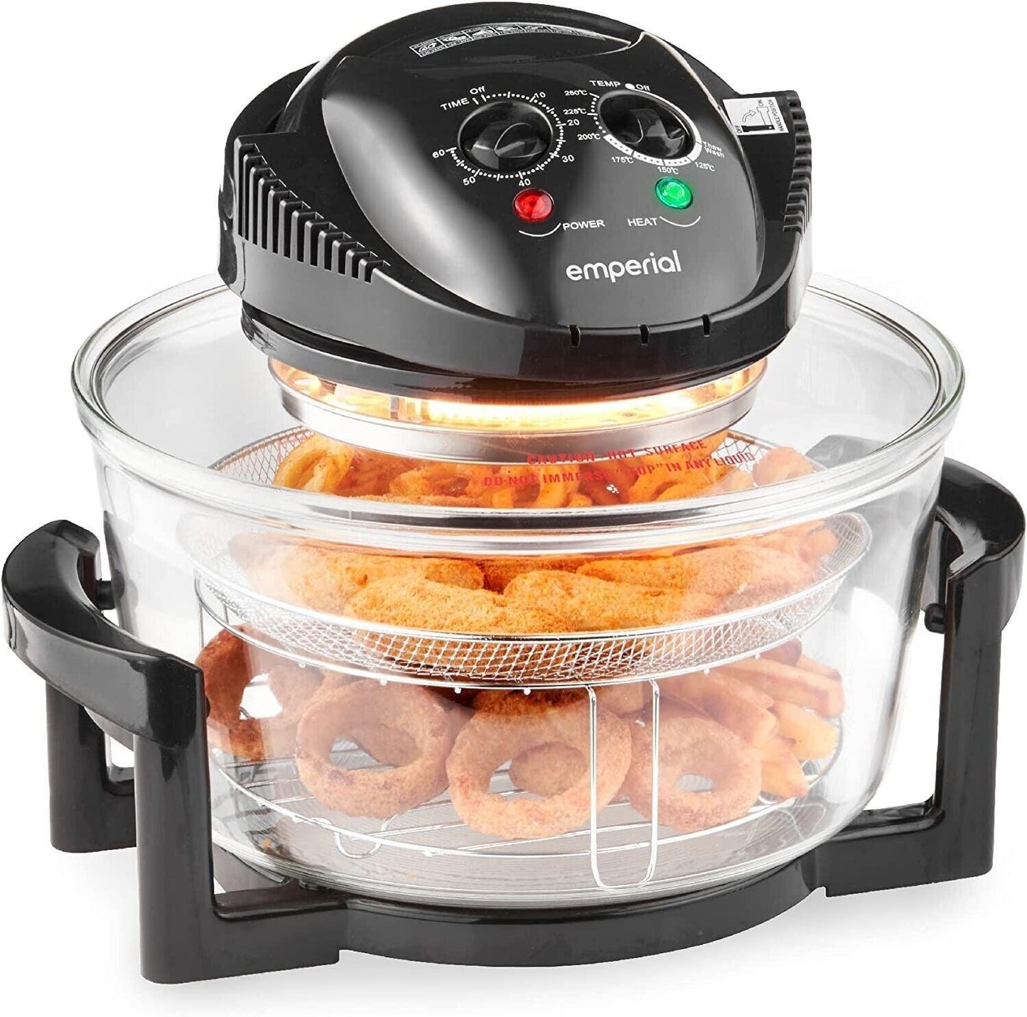 Emperial 17L Halogen Convection Air Fryer with Extender Ring - Click