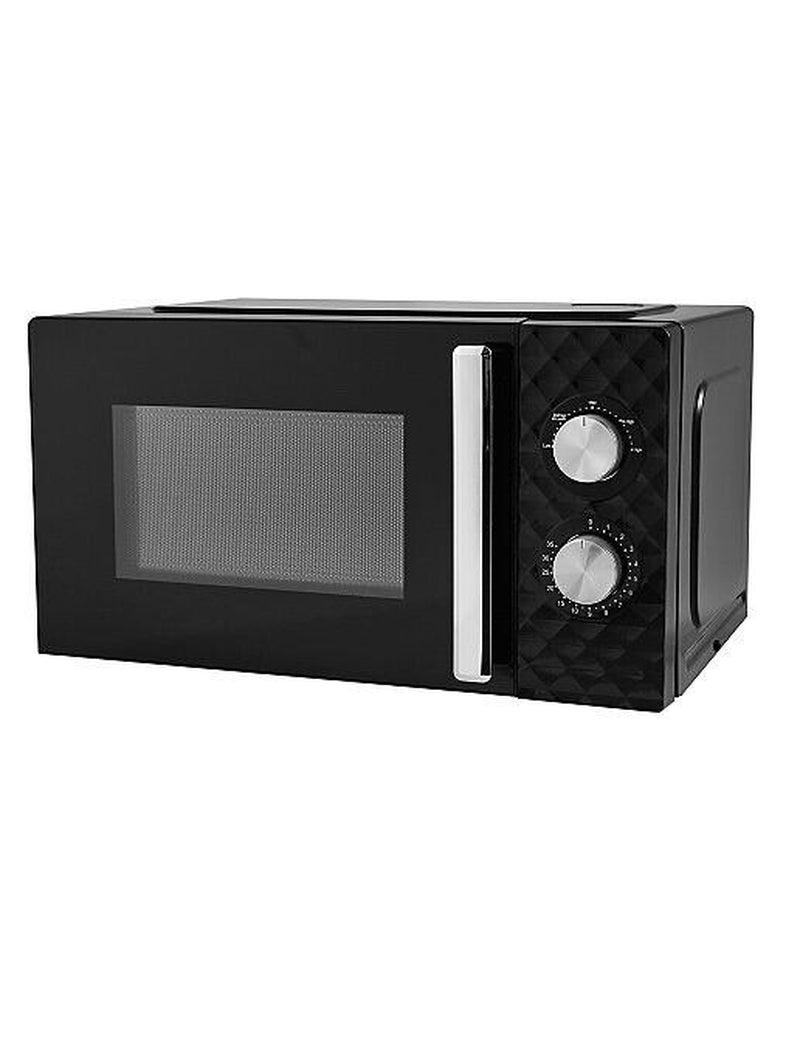 Kettle Toaster Microwave Black Diamond Textured - Click