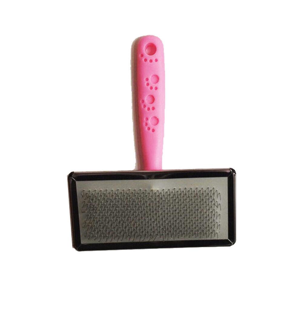 Slicker Grooming Brush: Ideal for Dogs, Cats, Puppies, and Rabbits - Click