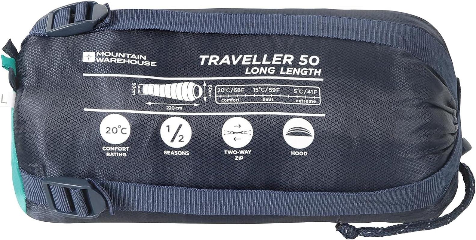 Traveler 50 Sleeping Bag - Mummy Shape, 2-Season - Click