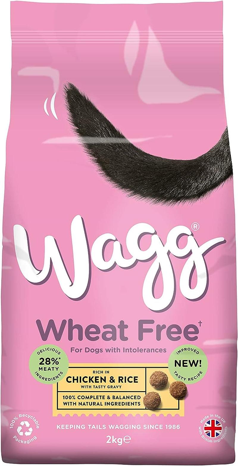 Wagg Complete Chicken Dry Dog Food - Wheat Free, 2kg (4-Pack) - Click